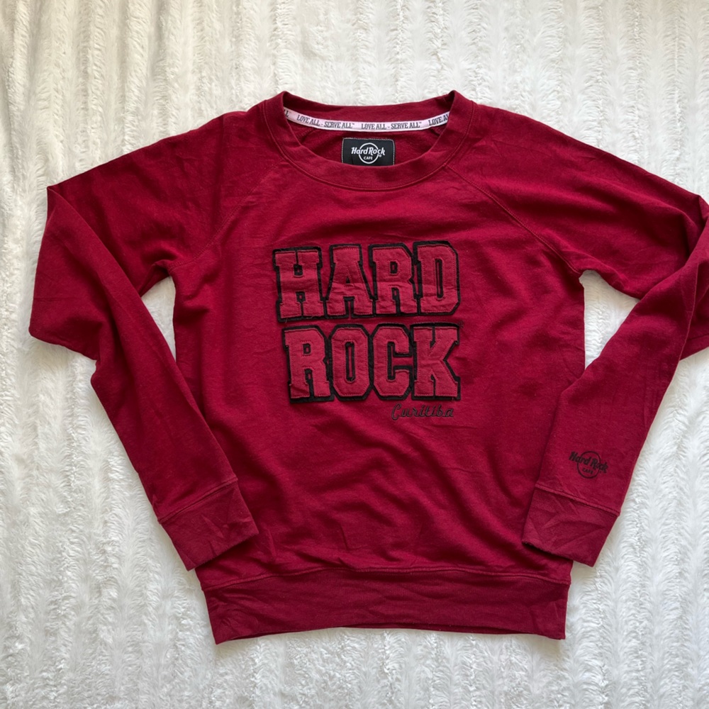Hard Rock Curitiba Crewneck Sweater sz XL